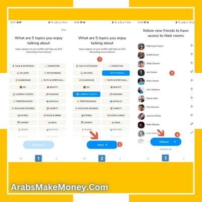 طريقة ربح المال من تطبيق كلوب هاوس clubhouse 5 الربح من كلوب هاوس