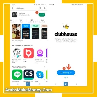 طريقة ربح المال من تطبيق كلوب هاوس clubhouse 3 طريقة تسجيل حساب و ربح المال من تطبيق clubhouse